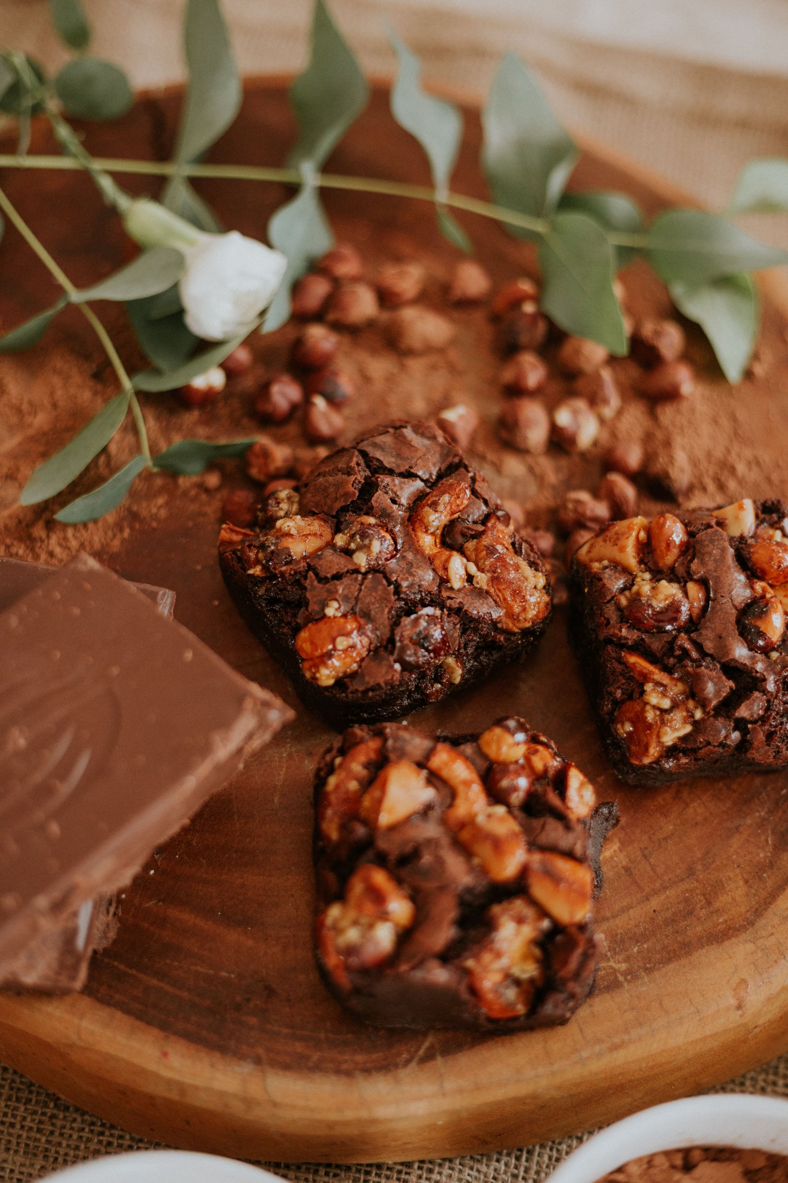 Brownie au chocolat et noisettes