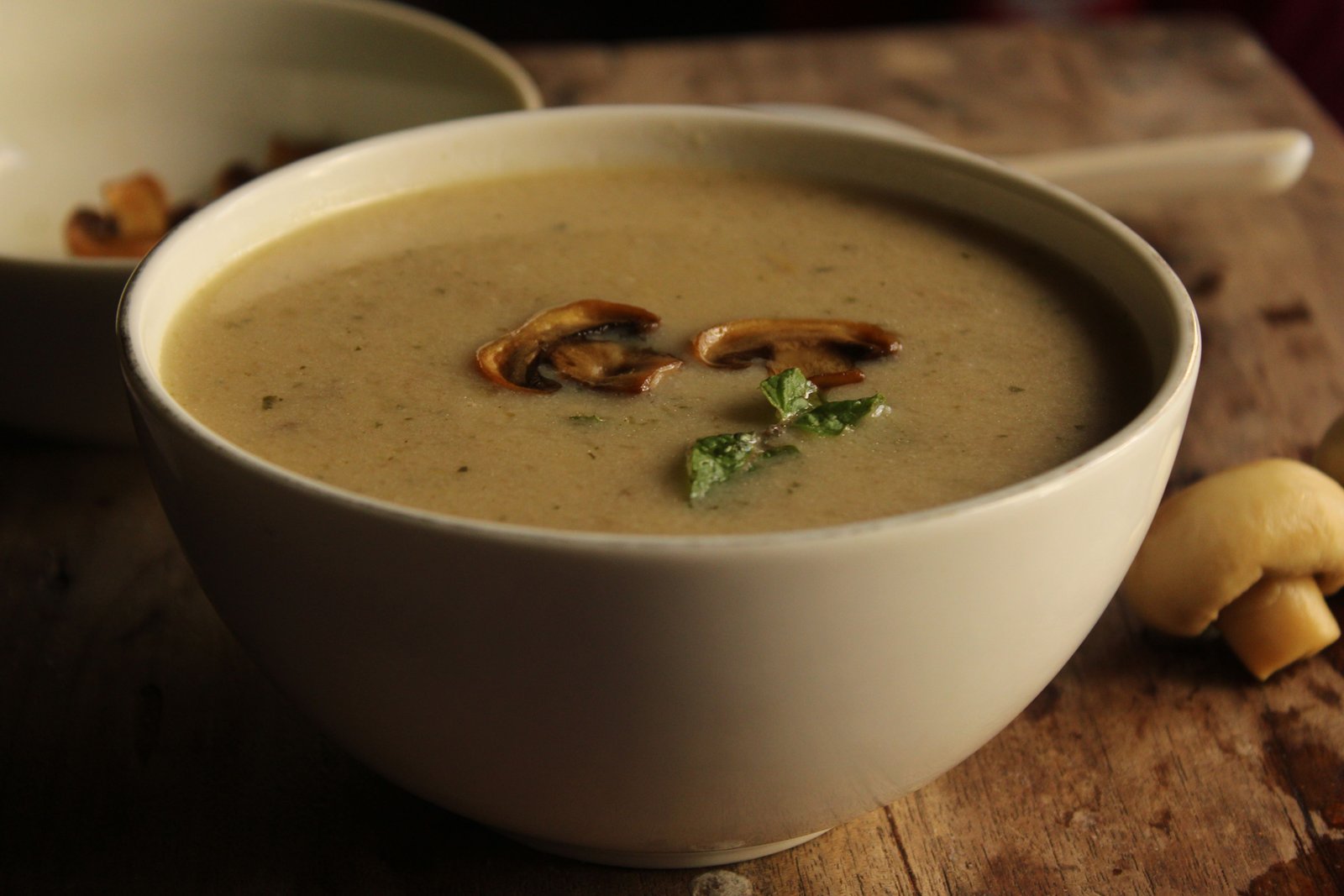 Velouté de champignons de Paris
