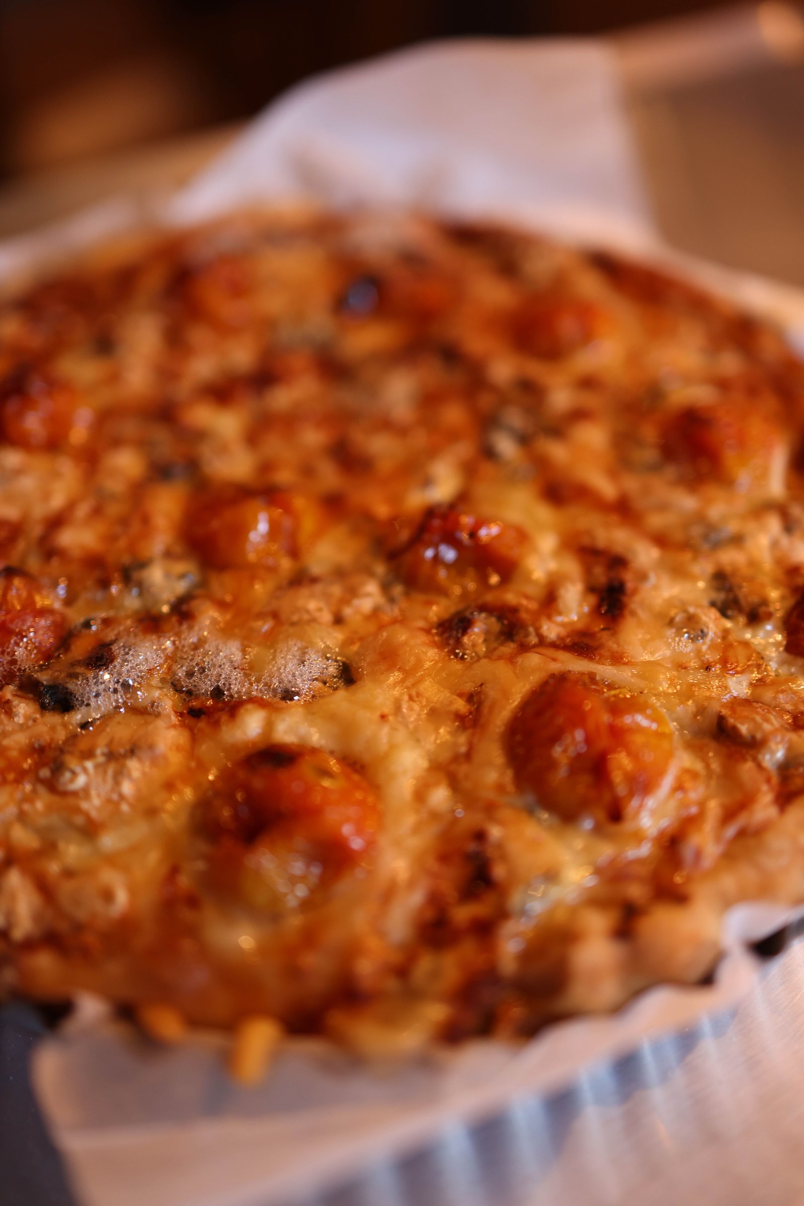 Clafoutis aux tomates cerises