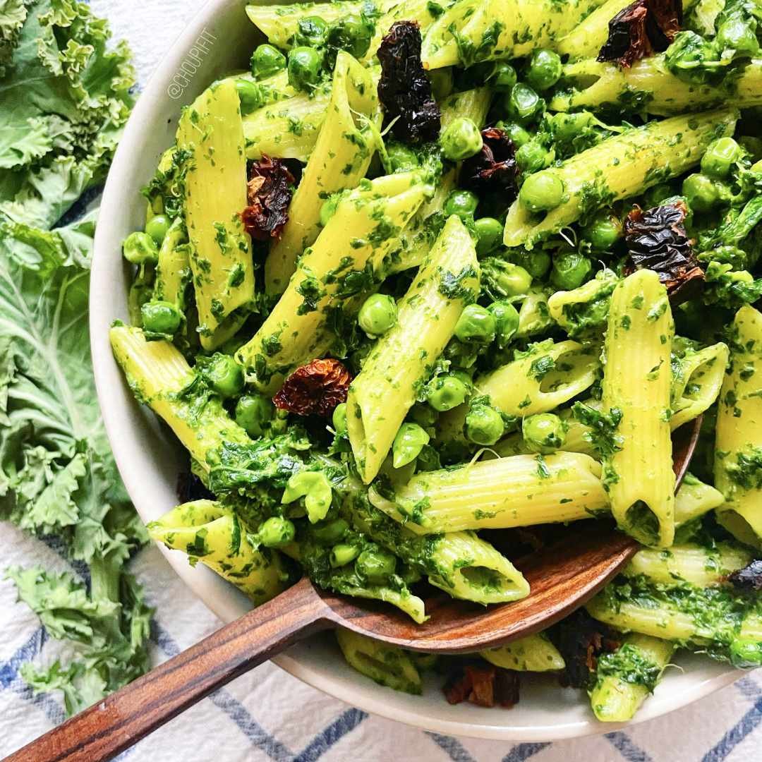 Salade de pâtes au pesto
